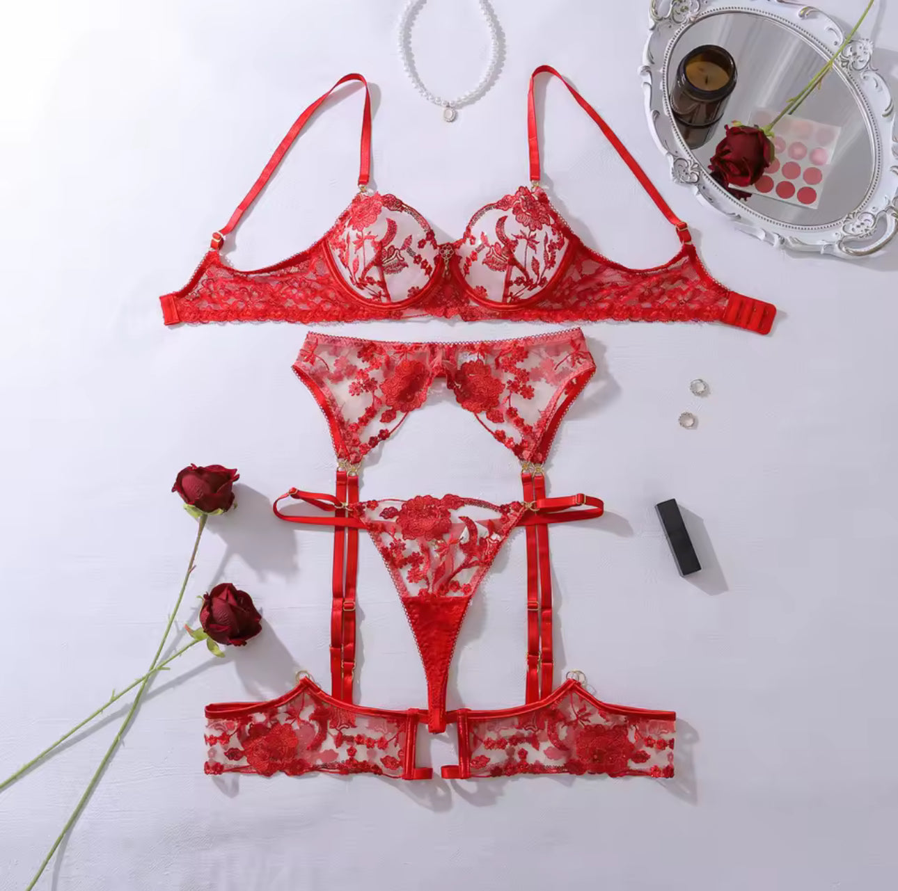 Set donjeg rublja Passion Rouge