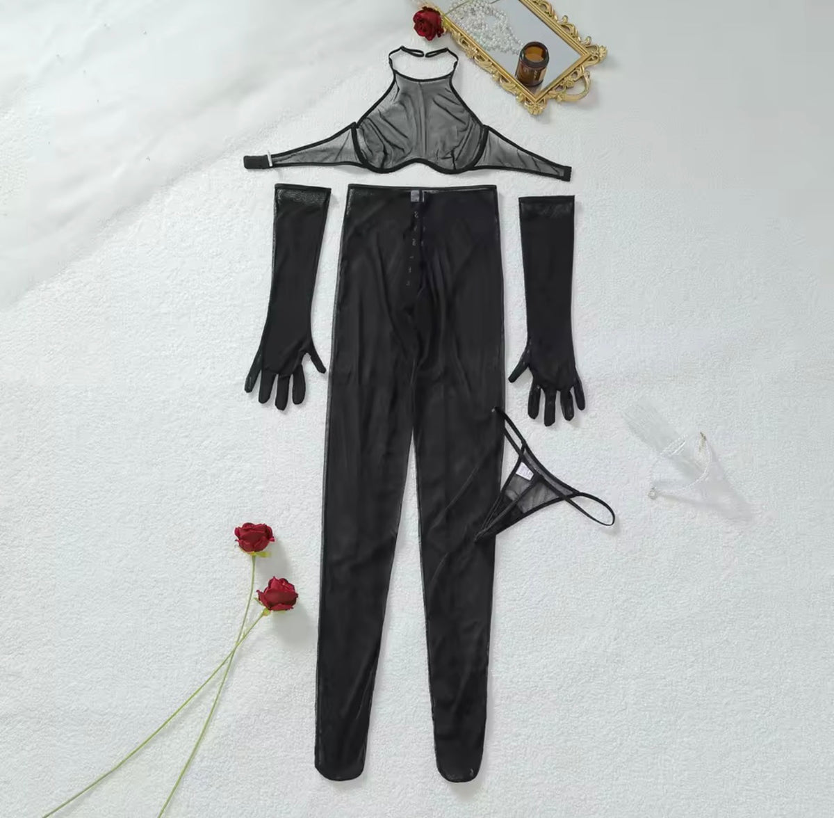 Tina High Neck Catsuit