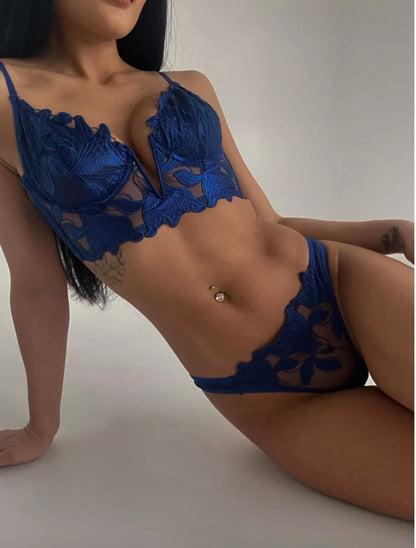 Floral Allure Lingerie Set