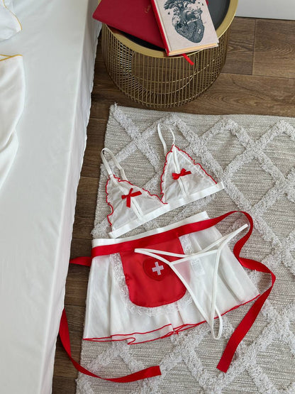 Naughty Nurse Lingerie Set