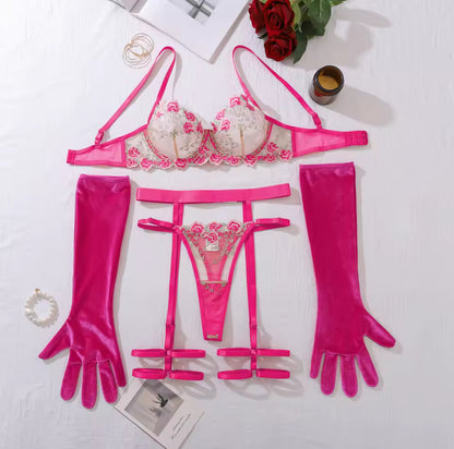 Rosé Garden Lingerie Set