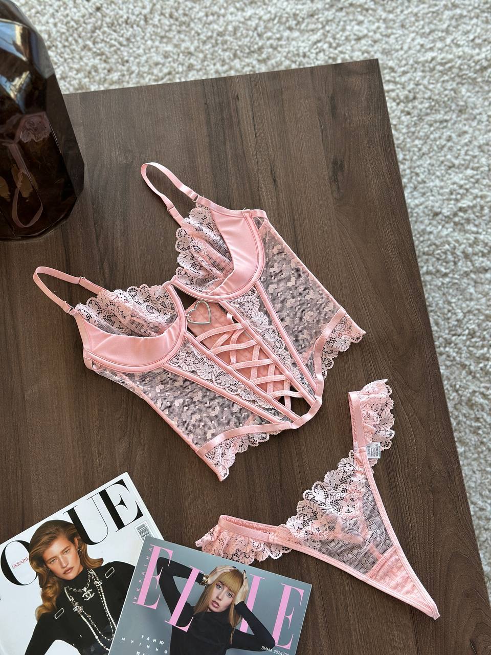 Blush Desire Dessous-Set