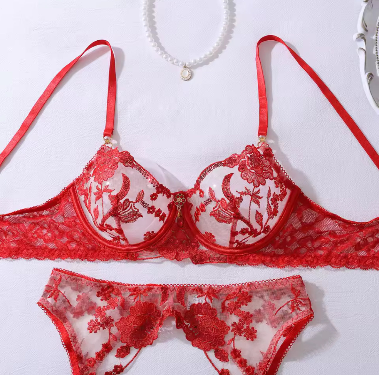 Passion Rouge Lingerie Set