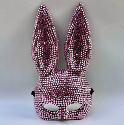 Rhinestone Bunny Mask