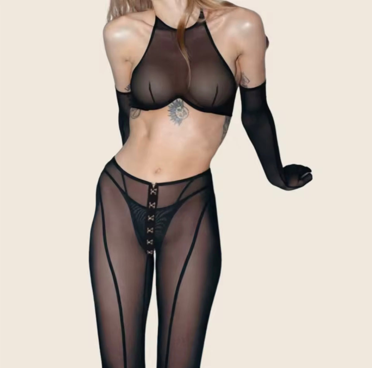 Tina High Neck Catsuit