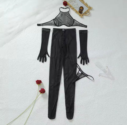 Tina High Neck Catsuit