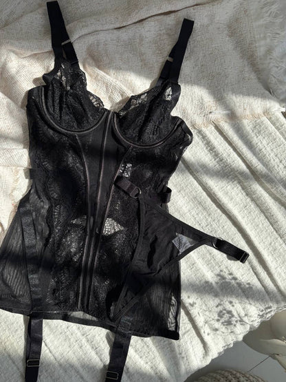 Black Mirage Nightdress