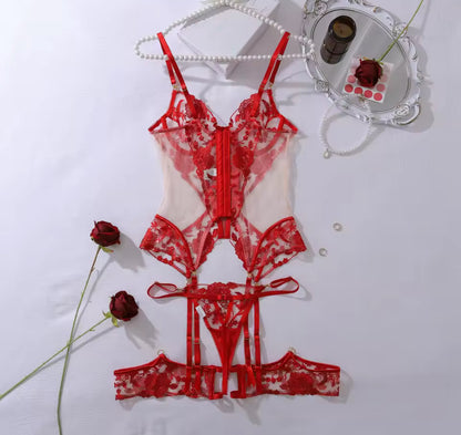 Passion Rouge Corset Set