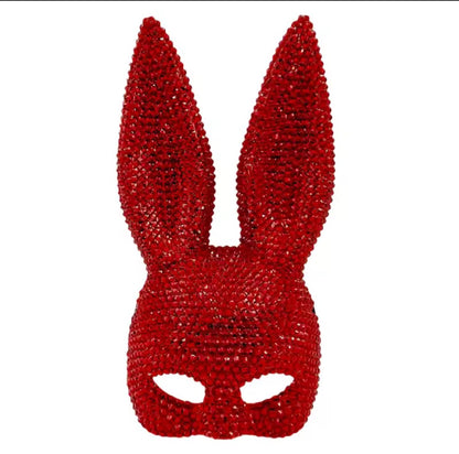 Rhinestone Bunny Mask