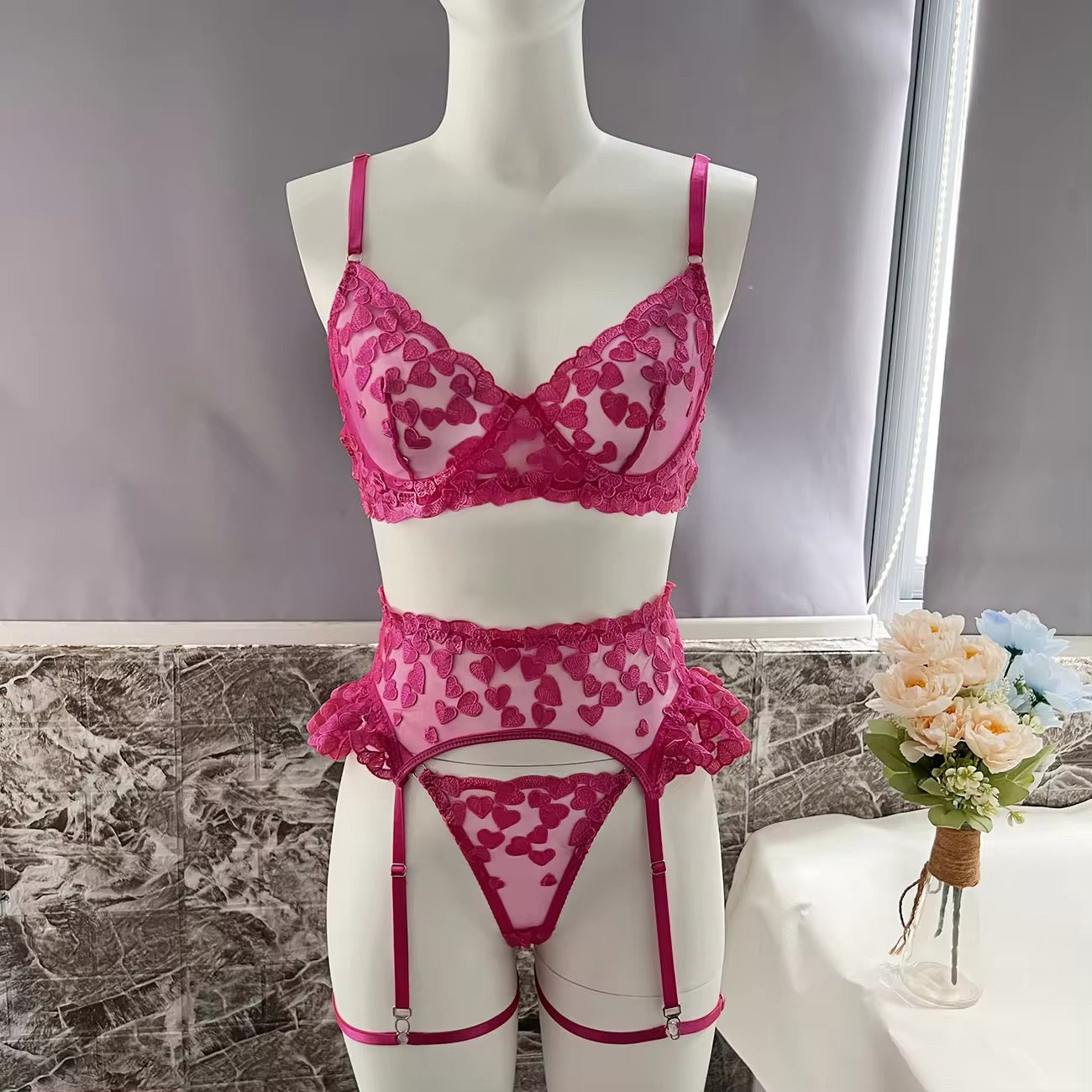 Rose Lingerie Set