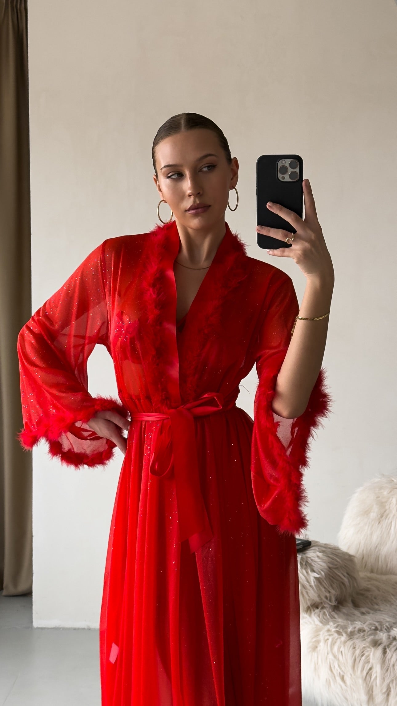 Red Luxury Robe