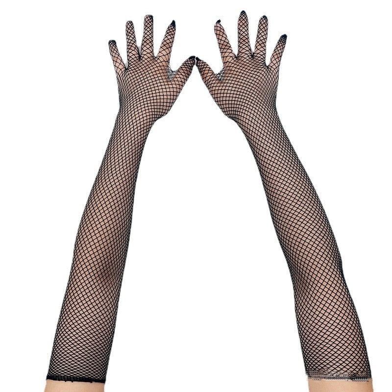 Enchant Fishnet Long Gloves